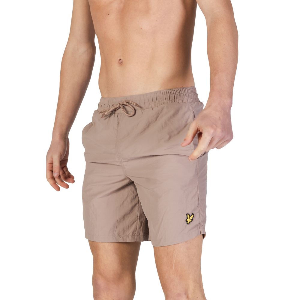 Lyle & Scott Gray Nylon Swimwear