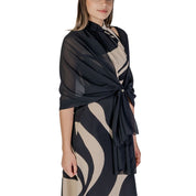 Rinascimento Black Polyester Scarf