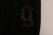 John Galliano Black Cotton Denim Stretch Regular Fit Jeans