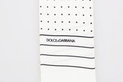 Dolce & Gabbana Elegant Silk Polka Dot Men's Scarf Wrap