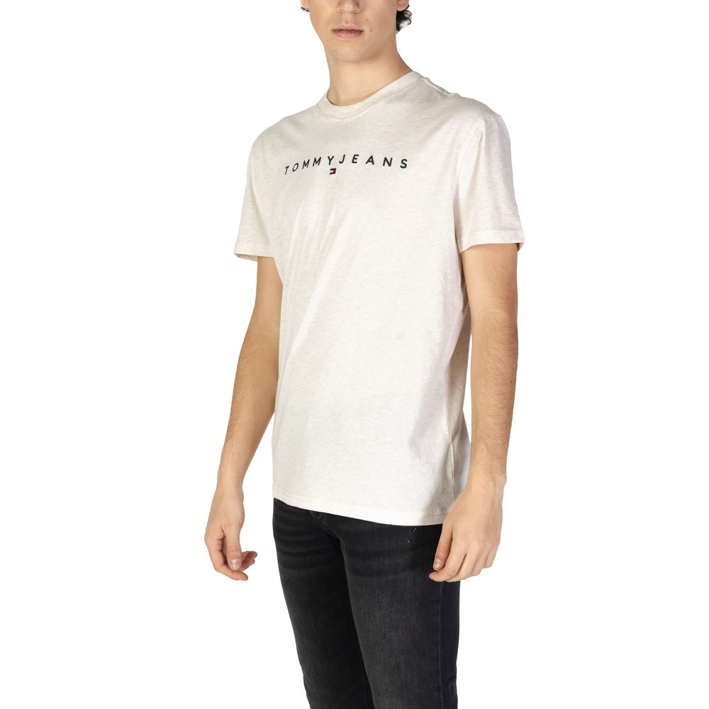 Tommy Hilfiger Jeans Beige Cotton Rigenerato T-Shirt