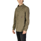 Tommy Hilfiger Jeans Green Cotton Rigenerato Shirt