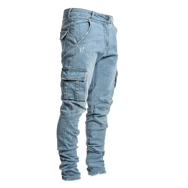 Multi Pocket Cargo Jeans