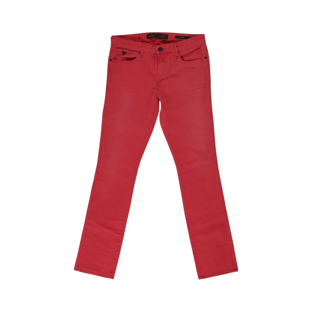 Guess Red Cotton Jeans & Pant