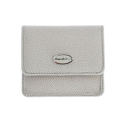 Dolce & Gabbana White Dauphine Leather Case Wallet
