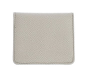Dolce & Gabbana White Dauphine Leather Case Wallet