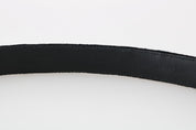 Dolce & Gabbana Elegant Black Cotton-Leather Men's Belt