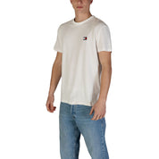 Tommy Hilfiger Jeans White Cotton Rigenerato T-Shirt