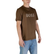 Hugo Boss Green Cotton T-Shirt