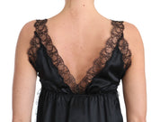 Dolce & Gabbana Lingerie Cami Black Lace Silk Stretch