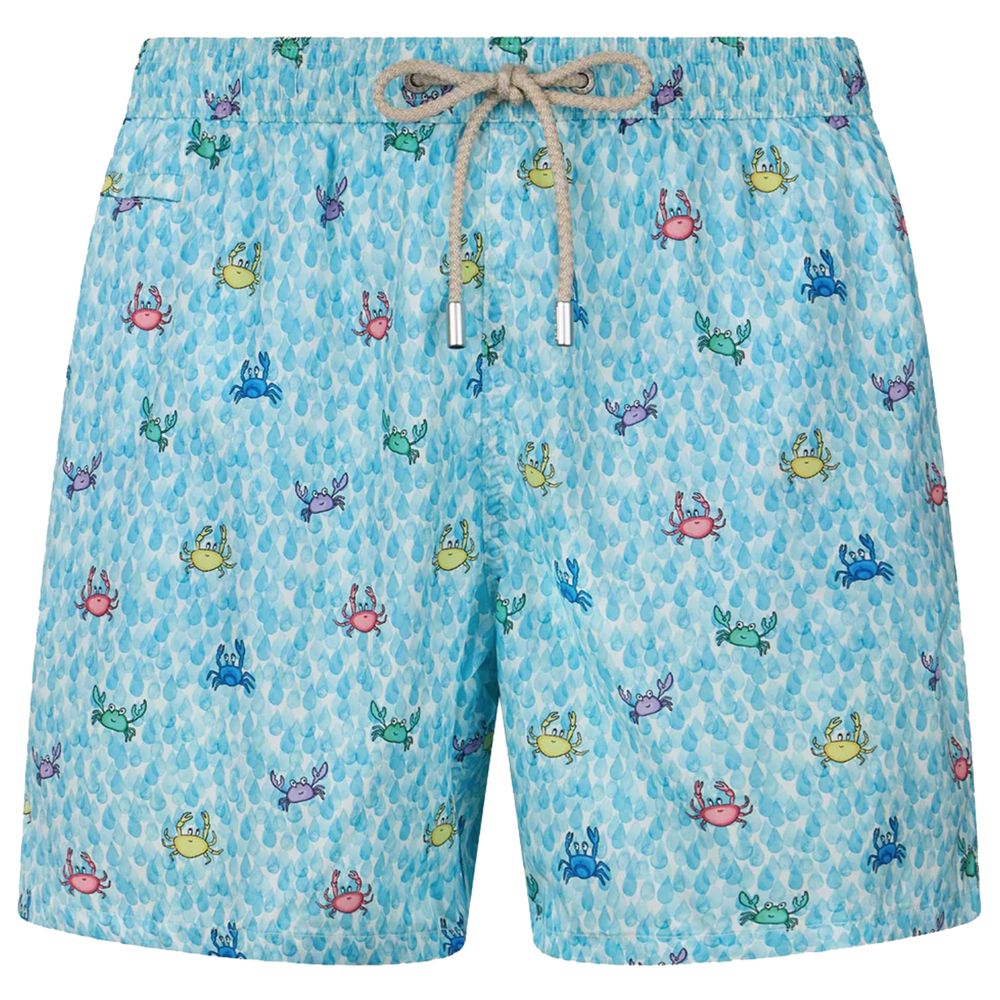 MC2 Saint Barth Light Blue Polyester Swimwear