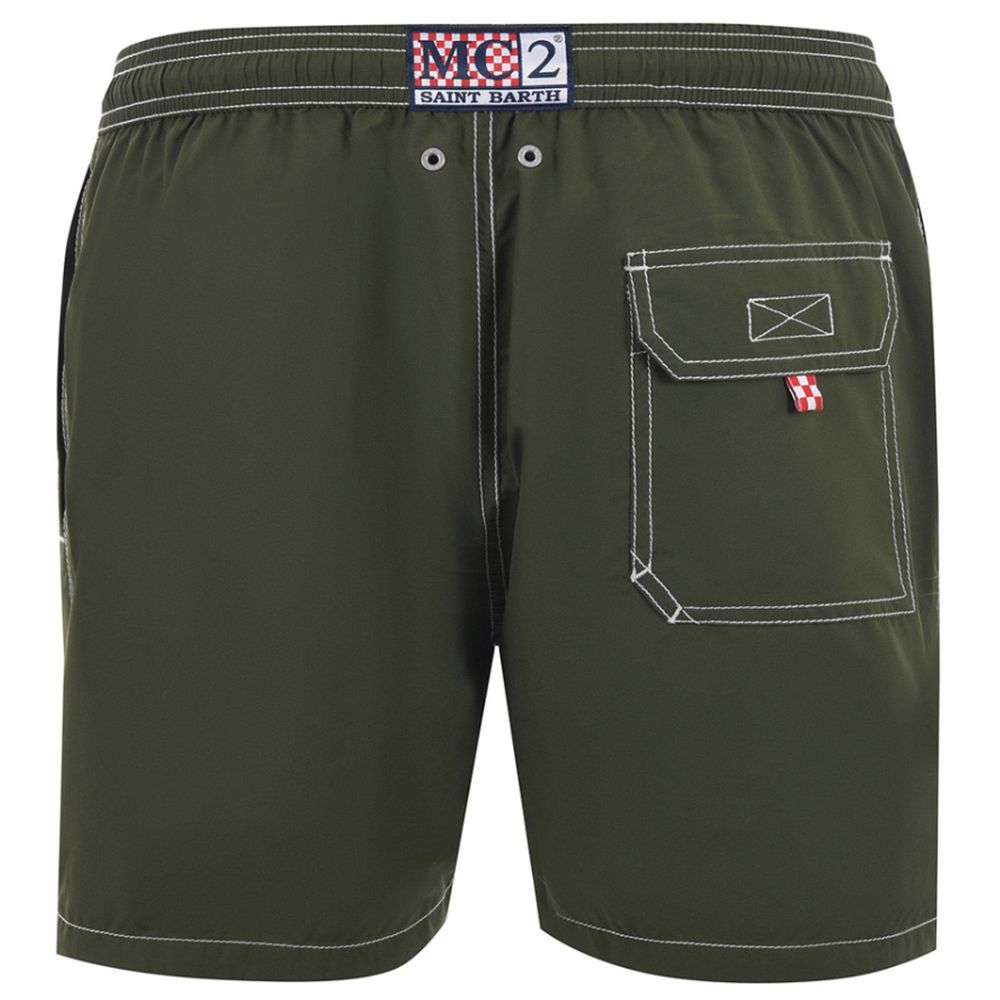 MC2 Saint Barth Green Polyester Swimwear