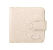 Dolce & Gabbana White Dauphine Leather Condom Case Holder Pocket Wallet