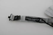 Dolce & Gabbana Light Gray Lining Adjustable Neck Butterfly Bow Tie