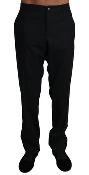 Dolce & Gabbana Elegant Black Formal Wool Blend Trousers