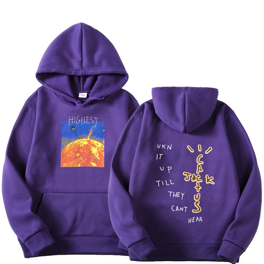 Travis Scott Sun Hoodies Men.