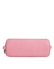 Dolce & Gabbana Pink Leather DG Logo Zip Around Hand Purse Pouch Wallet