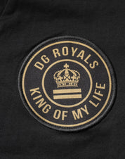 Dolce & Gabbana Black Cotton Logo Vneck Short Sleeve T-shirt