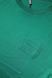 Dolce & Gabbana Green Logo Crew Neck Short Sleeves T-shirt