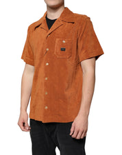 Dolce & Gabbana Hazel Cotton Velvet Button Down Collared Shirt