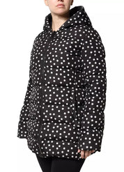 Dolce & Gabbana Black Polyester Hooded Reversible Jacket