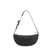 Ferragamo Black Calf Leather Bos Taurus Shoulder Bag
