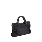 Balenciaga Black Lamb Ovis Aries Aries Shoulder Bag