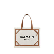 Balmain Beige Cotton Shoulder Bag