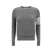 Thom Browne Gray Fleece Wool Sweatshirt