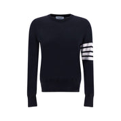 Thom Browne Blue Fleece Wool Sweatshirt