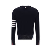 Thom Browne Blue Fleece Wool Sweatshirt