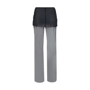 Exilia Black Polyester Casual Pants