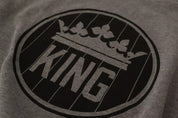 Dolce & Gabbana Gray Crown King Cotton Pullover Sweater