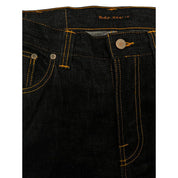 Nudie Jeans Black Cotton Jeans & Pant