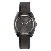 Adidas Black Leather Dress Watch