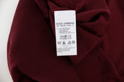 Dolce & Gabbana Red Sleeveless Crewneck Vest Pullover