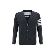 Thom Browne Gray Fleece Wool Cardigan