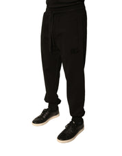 Dolce & Gabbana Black Cotton Jogger Men Sweatpants Pants
