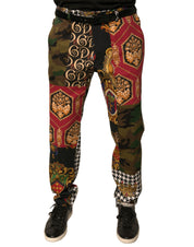 Dolce & Gabbana Multicolor Patchwork Men Dress Pants