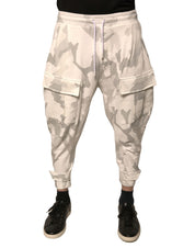 Dolce & Gabbana White Camouflage Cargo Jogger Pants