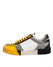 Dolce & Gabbana Multicolor Leather DNA Low Top Sneakers Shoes