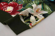 Dolce & Gabbana Jungle Wool Silk Pullover Logo Sweater