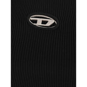 Diesel Black Rayon Long Sleeve T-Shirt