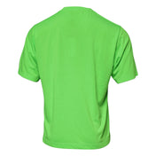 Dolce & Gabbana Green Logo Polyester Crew Neck T-shirt