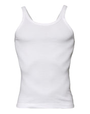 Dolce & Gabbana Ivory Cotton Sleeveless Round Neck Tank T-shirt