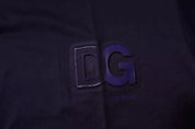 Dolce & Gabbana Navy Blue DG Logo Cotton Crew Neck T-shirt