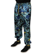 Dolce & Gabbana Multicolor Marble Print Jogger Men Sweatpants Pants