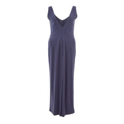Lardini Blue Viscose Casual Dress