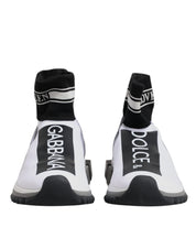 Dolce & Gabbana White Black Sorrento Socks Sneakers Shoes