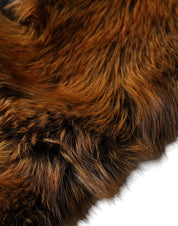 Dolce & Gabbana Brown Red Fox Fur Neck Warmer Winter Scarf